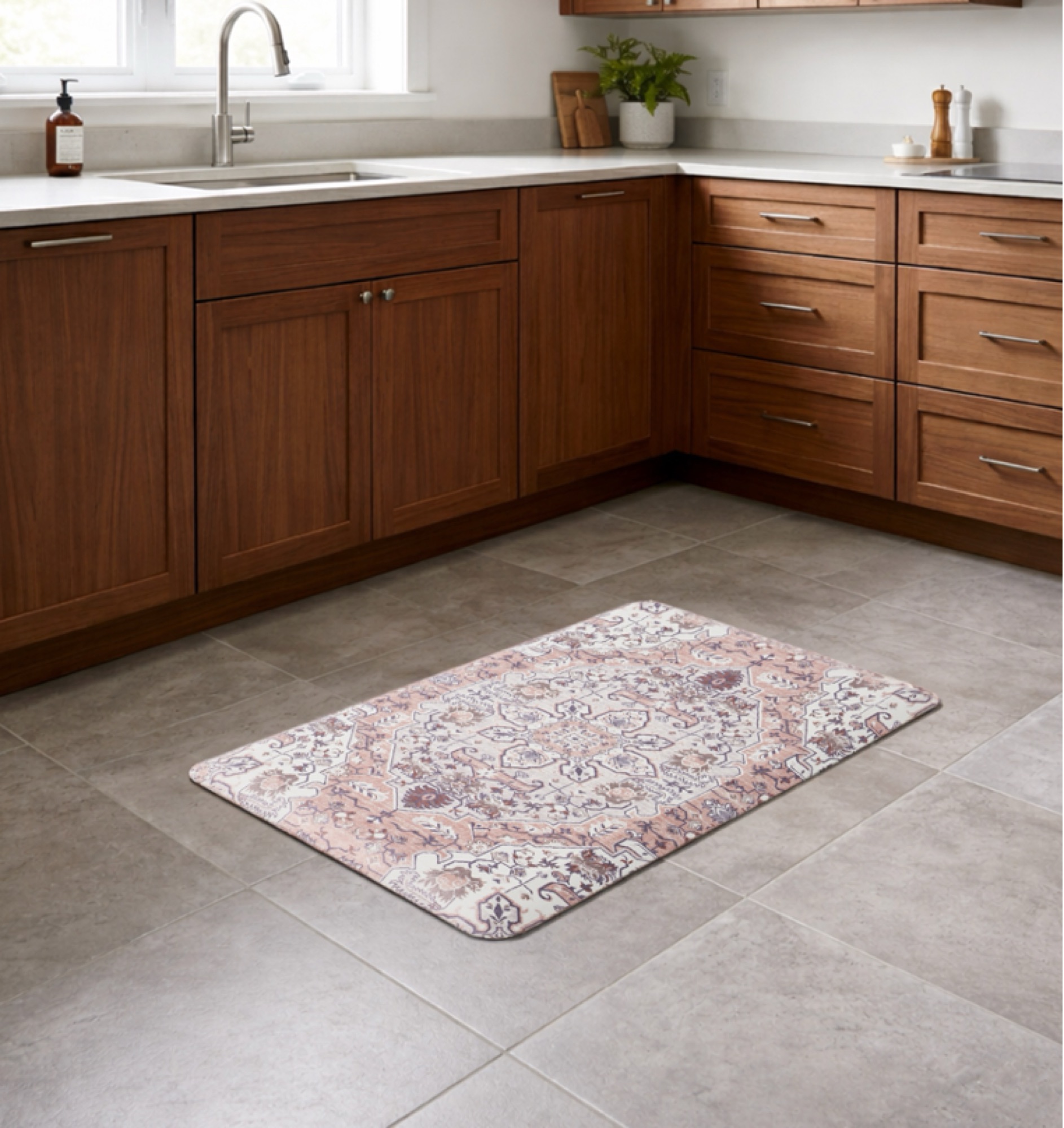 Persian medallion kitchen mat by ABS International