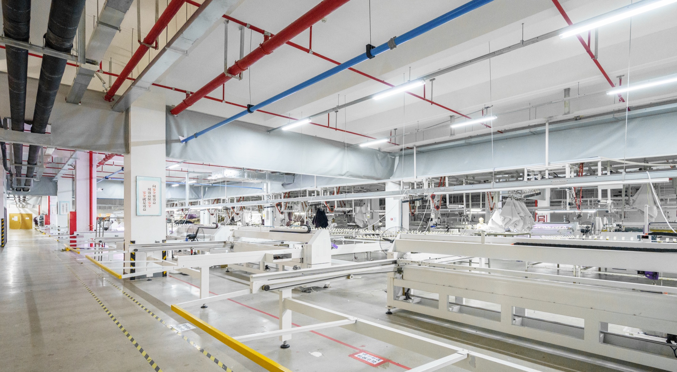 Energy-saving manufacturing floor inside the ABS facility